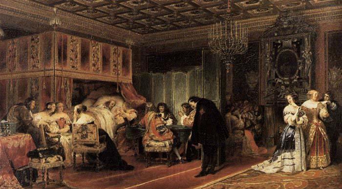 Paul Delaroche Cardinal Mazarin's Last Sickness Spain oil painting art